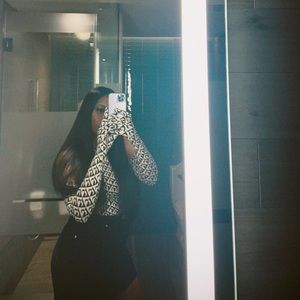 Marine Serre white line top